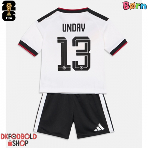 Tyskland Deniz Undav #13 Hjemmebanesæt Børn VM 2026 Kort ærmer (+ korte bukser)